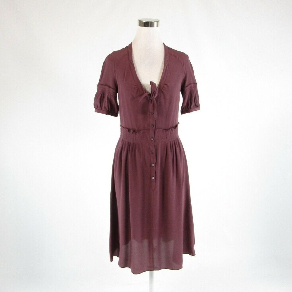 Mauve purple MALO  A-line dress IT42 8